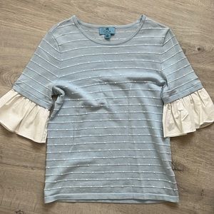 Cece ruffle sleeve top